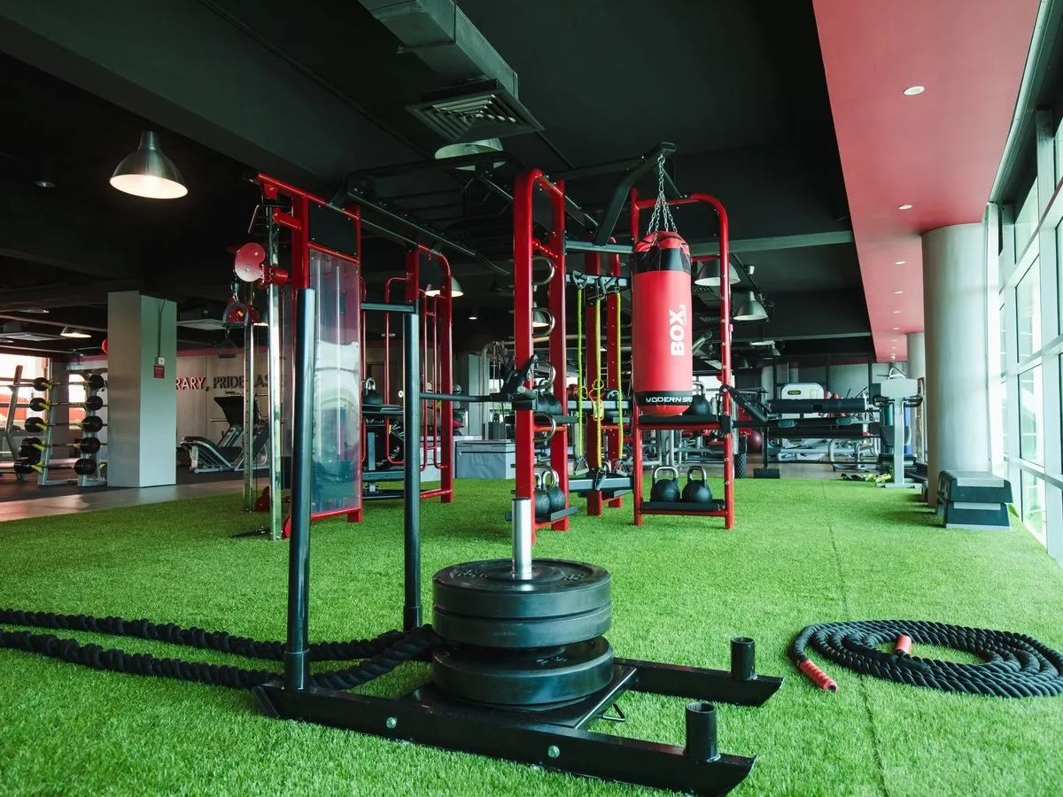 Functional training area at Level Up Fitness City Mall