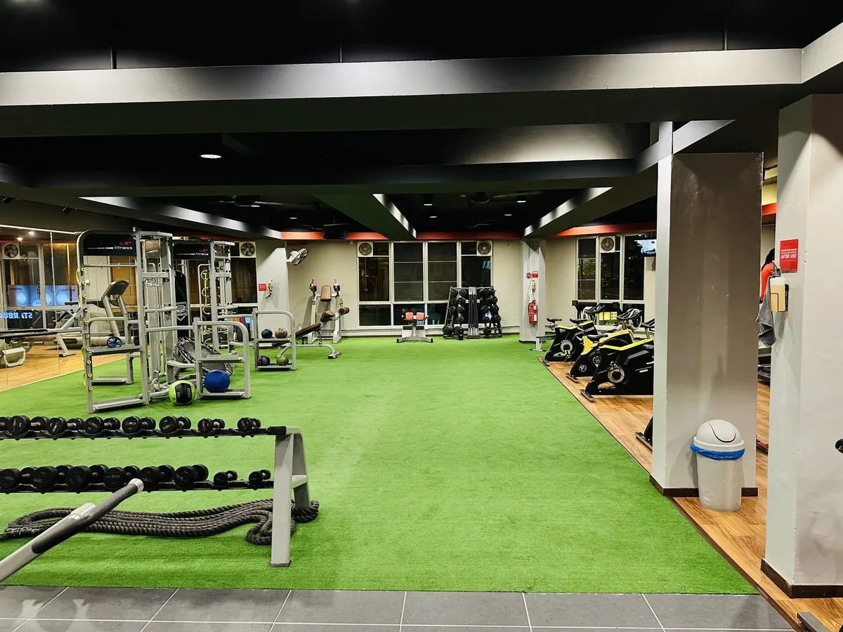 Functional training area at Level Up Fitness Segamat