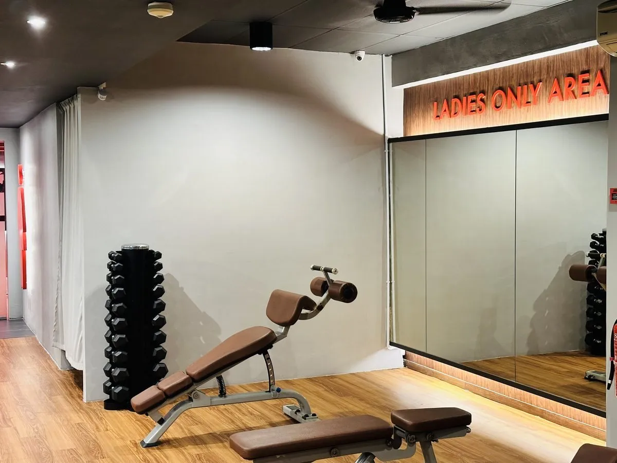 Ladies-only area at Level Up Fitness Segamat
