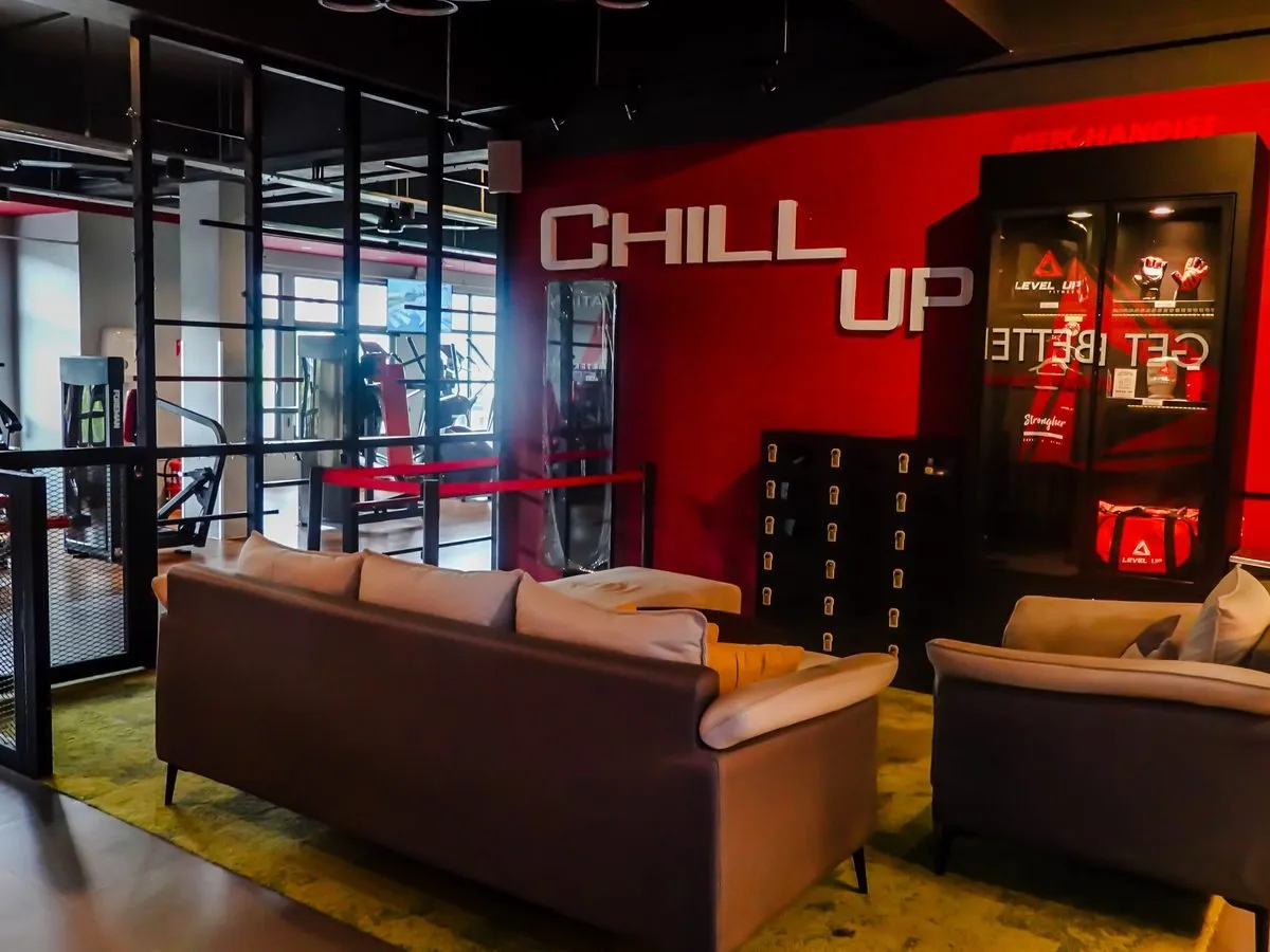 Chill Up lounge at Level Up Fitness Marina Square