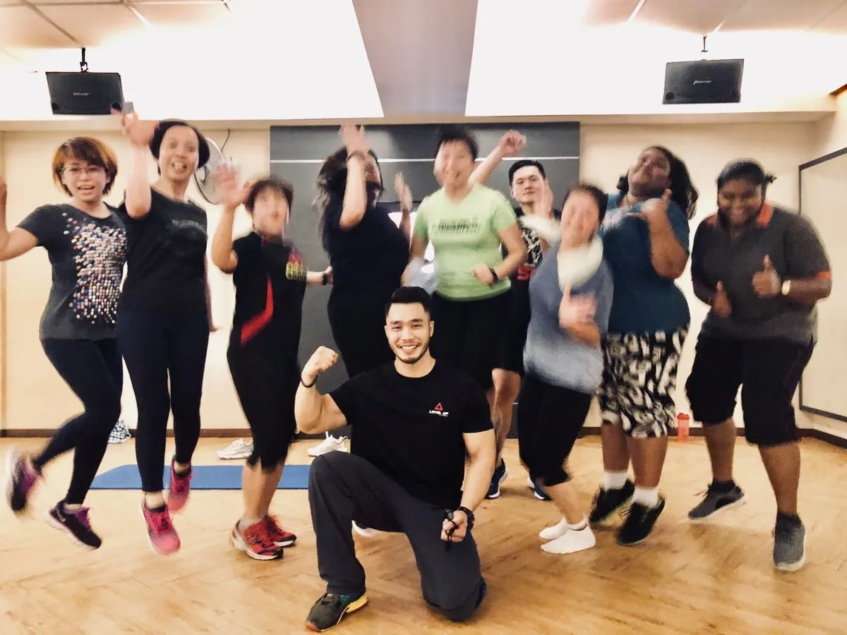 Group classes at Level Up Fitness Segamat