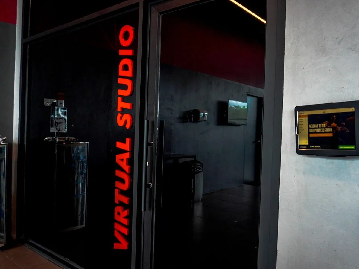 Virtual studio at Level Up Fitness Saberkas