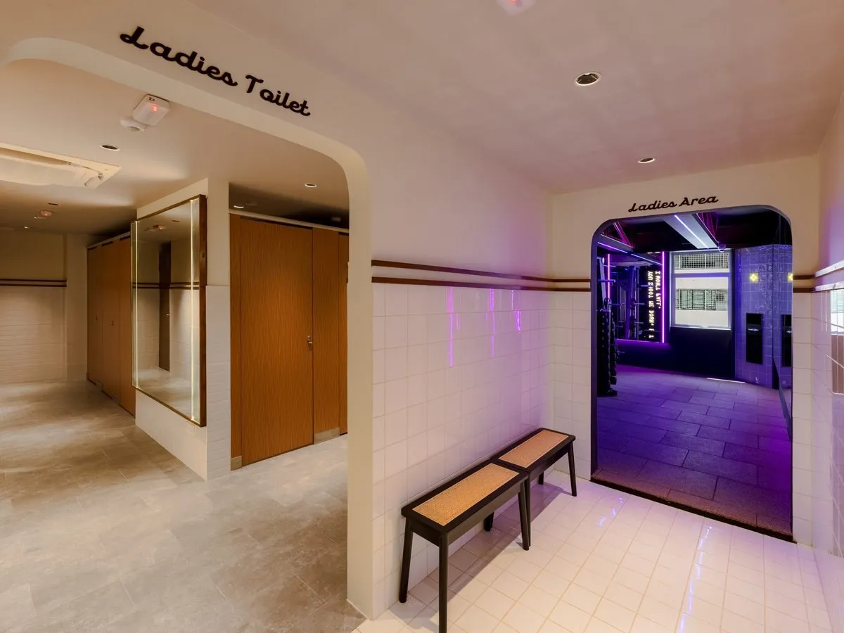 Ladies-only area at Level Up Fitness Gaya Street