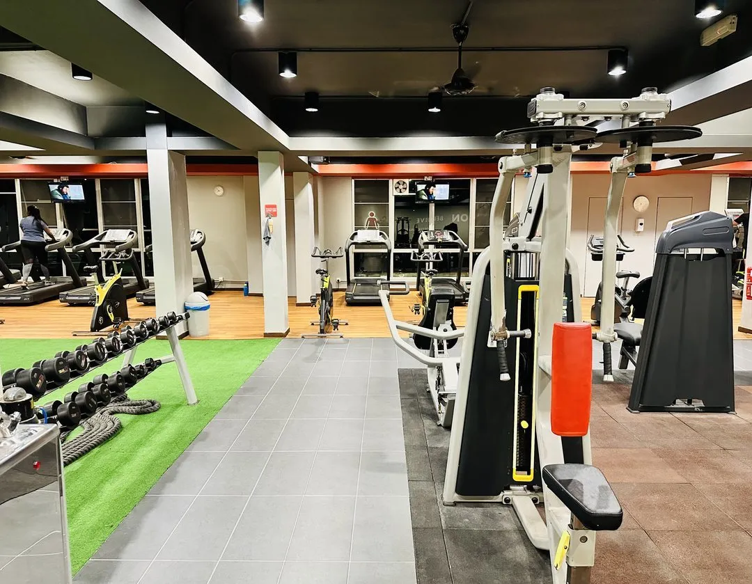 Gym floor at Level Up Fitness Xpress Segamat, Segamat